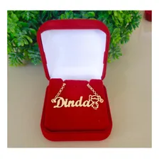 Pulseira Madrinha Dinda Menina Banhada A Ouro 18k Foto mini  2