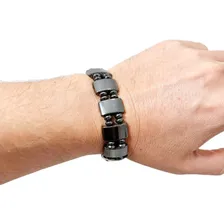 Pulseira Magnetica Pedra Magnetita Imantada Bracelete Foto mini 2