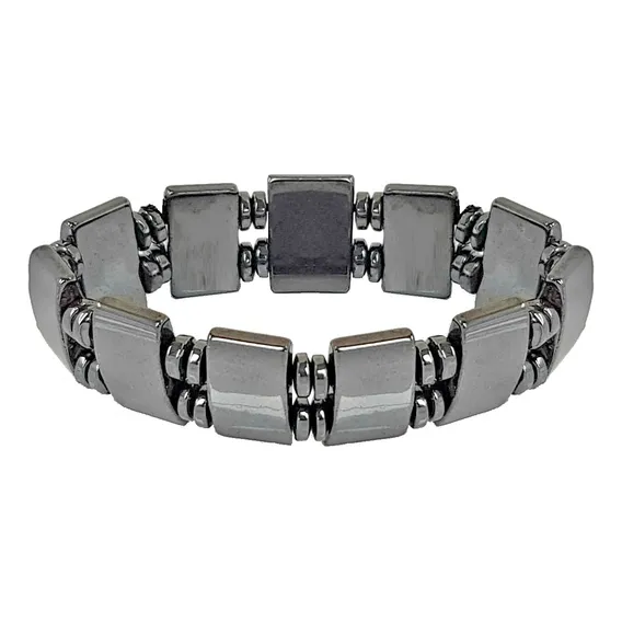 Pulseira Magnetica Pedra Magnetita Imantada Bracelete Foto 1