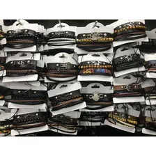 Pulseira Masculina 20 Kits 60 Pulseiras Atacado + Brinde Comprimento 18 Cm Diâmetro 2 Cm Foto mini 3