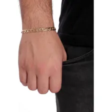 Pulseira Masculina Banhado Ouro 18k Elo Grumet 6mm Foto mini 2