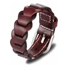 Pulseira Masculina Bracelete Couro Marrom Country Cowboy Top Comprimento 0 Cm Diâmetro 0 Cm Foto mini 1