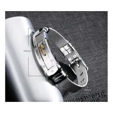 Pulseira Masculina Bracelete Cruz Aço Inox Banhada A Ouro Comprimento 20 Foto mini 4