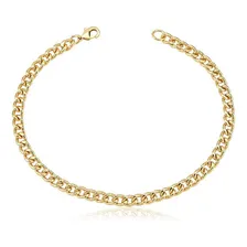 Pulseira Masculina Grumet Trabalhada Folheada A Ouro 18k Foto mini 1