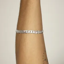 Pulseira Masculina Italiana De Prata Pura 925 Elo Grumet Foto mini 2
