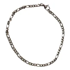 Pulseira Masculina Prata Elo FĂgaro Aço Inoxidável Foto mini 1