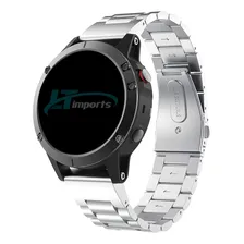 Pulseira Metal Aço Inox 3 Elos Para Relogio Fenix 6s Pro Cor Prata Foto mini  3