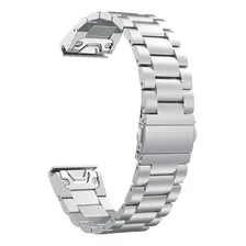 Pulseira Metal Aço Inox 3 Elos Para Relogio Fenix 6s Pro Cor Prata Foto mini 4