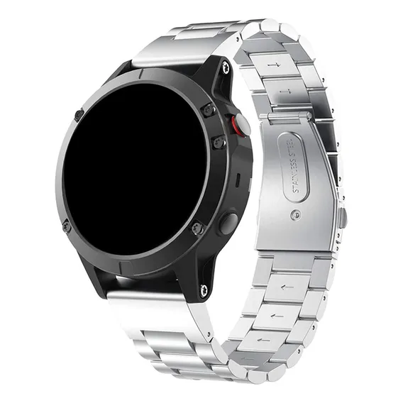 Pulseira Metal Aço Inox 3 Elos Para Relogio Fenix 6s Pro Cor Prata Foto 1