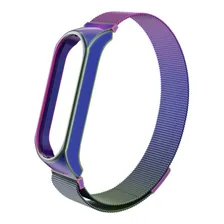 Pulseira Metal Aço Inox Para Xiaomi Mi Band 3 E Mi Band 4 Cor Degrade Foto mini 1