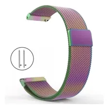 Pulseira Milanese Para Galaxy Watch Active2 Bt 44mm Ou 40mm Cor Camaleão Largura 20 Mm Foto mini  2