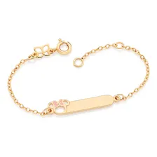 Pulseira Minnie Baby Personalizável Rosa; 552162 Rommanel Cor Rosa Foto  mini 1