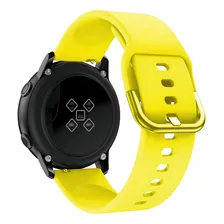 Pulseira Moderna Para Galaxy Watch Active 40mm - Gear S2 Classic - Gear Sport R600 - Galaxy Watch 42mm - Amazfit Bip Cor Amarelo Foto  mini 1