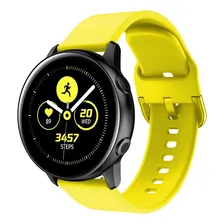 Pulseira Moderna Para Galaxy Watch Active 40mm - Gear S2 Classic - Gear Sport R600 - Galaxy Watch 42mm - Amazfit Bip Cor Amarelo Foto mini  2