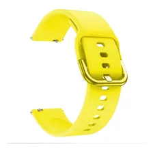 Pulseira Moderna Para Galaxy Watch Active 40mm - Gear S2 Classic - Gear Sport R600 - Galaxy Watch 42mm - Amazfit Bip Cor Amarelo Foto mini  3