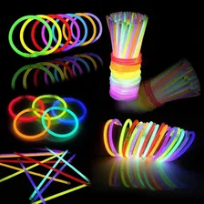 Pulseira Neon 50 Und Fluorescente Alto Brilho Festa Balada Foto mini 1
