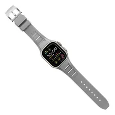 Pulseira Night Shadow Ltimports Para Apple Watch Ultra2 49mm Cor Cinza Foto mini  2
