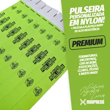 Pulseira Nylon Personalizada Festa Show Premium . 100 Unids Foto  mini 1