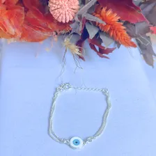 Pulseira Olho Grego Em Prata 925 Cor Modelo 2 Foto mini  3