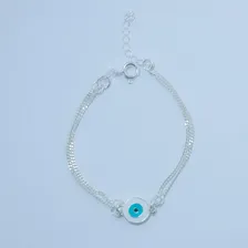 Pulseira Olho Grego Em Prata 925 Cor Modelo 2 Foto mini  2