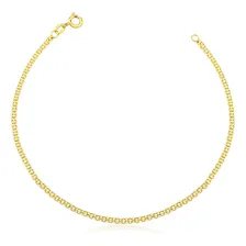 Pulseira Ouro 18k Bismark Esteira Feminina Comprimento 19 Cm Foto mini 1