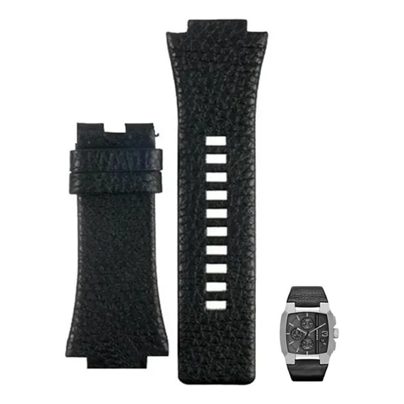 Pulseira Para Relógio Diesel Dz4275 Compatível Sem Fivela Cor Preto Largura Da Pulseira 31 Mm Foto 1