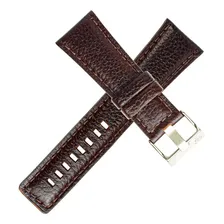 Pulseira Para Rel贸gio Em Couro Leg铆timo 18,20,22,24,26mm Cor Marrom Largura 22 Mm Foto mini 4