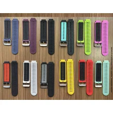 Pulseira Para Smartwatch Luxurier Para Forerunner 235 735xt Pulseira Para Rel贸gios Monitor Smartwatch Vermelha/preta Foto mini 2