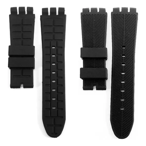 Pulseira Para Swatch Irony Scuba Yos104,yos100,yos401g,svgk Cor Pulseira Para Rel贸gio Swatch - Preto Largura Da Pulseira 23 Mm Foto 1