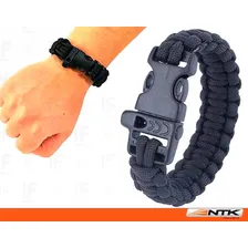 Pulseira Paracord Com Apito Survival Guepardo Foto mini 4