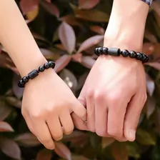 Pulseira Phoenix Pedras Onix 12mm Negras Moda Luxo Bolinhas Comprimento 0 Cm Diâmetro 0 Cm Foto mini 3