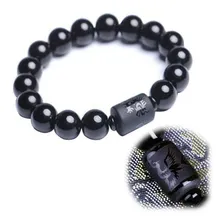 Pulseira Phoenix Pedras Onix 12mm Negras Moda Luxo Bolinhas Comprimento 0 Cm Diâmetro 0 Cm Foto mini 1