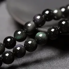 Pulseira Phoenix Pedras Onix 12mm Negras Moda Luxo Bolinhas Comprimento 0 Cm Diâmetro 0 Cm Foto mini 4