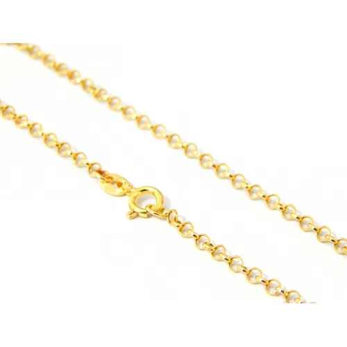 Pulseira Portuguesa Em Ouro 18k Comprimento 19 Foto 1