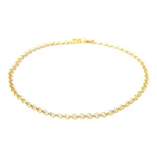 Pulseira Portuguesa Em Ouro 18k Comprimento 19 Foto mini 3