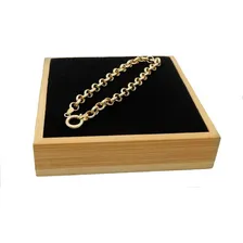 Pulseira Portuguesa Em Ouro 18k Fecho Boia 6mm Comprimento 19 Cm Foto mini 2