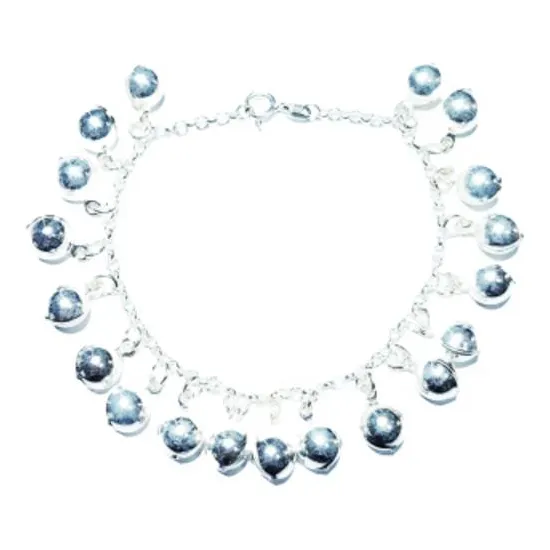 Pulseira Prata 19 Bolas 8mm - 18cm Foto 1