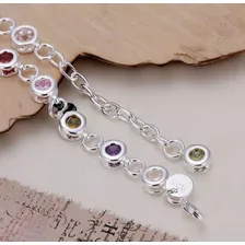 Pulseira Prata 925 Elos Redondo Comprimento 20 Cm Diâmetro 6.28 Cm Foto mini 4