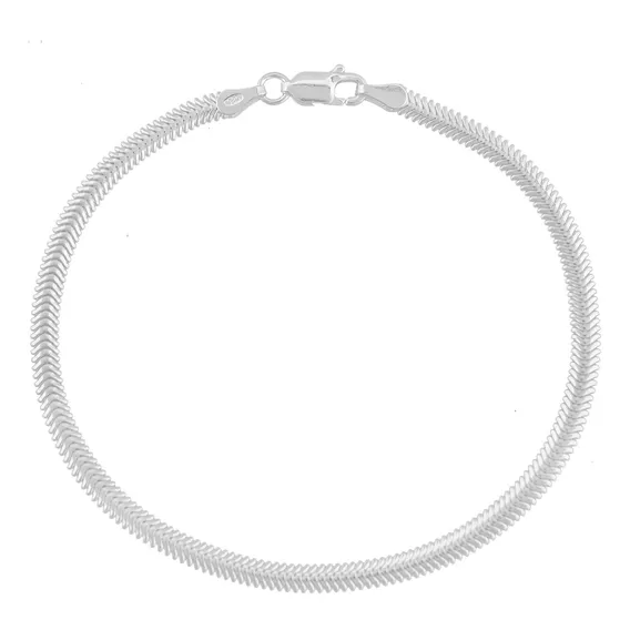 Pulseira Prata 925 Pulseira rabo de rato Pulseira prata de prata cor prateado tamanho 18cm para adultos / 18cm de diámetro Foto 1