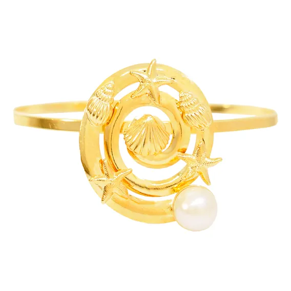 Pulseira Pri Acessorios Bracelete Feminino Bracelete De Banho De Ouro Banhado A Ouro Cor Dourado Tamanho Tamanho Único Para Adultos Foto 1