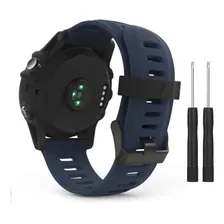Pulseira Relogio Garmin Fenix 3 2 Hr Safira D2 Bravo Quatix Cor Azul-escuro Largura 26 mm Foto mini  2