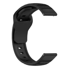 Pulseira Relógio Poolsy Silicone 20mm 22mm Universal A39 Cor Preta 22mm Foto mini  3