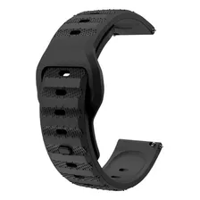 Pulseira Relógio Poolsy Silicone 20mm 22mm Universal A39 Cor Preta 22mm Foto  mini 1