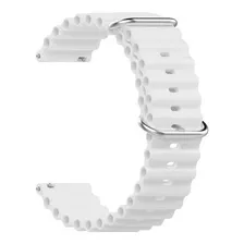 Pulseira Relógio Smart compatível Oceano cor Branco Largura 22mm Foto  mini 1