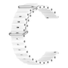 Pulseira Relógio Smart compatível Oceano cor Branco Largura 22mm Foto mini  2