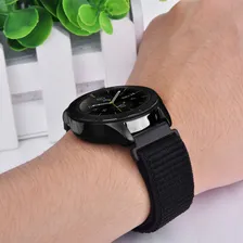 Pulseira Relógio Smartwatch Nylon Bight Cor Verde Oliva Largura 22 mm Foto mini  2