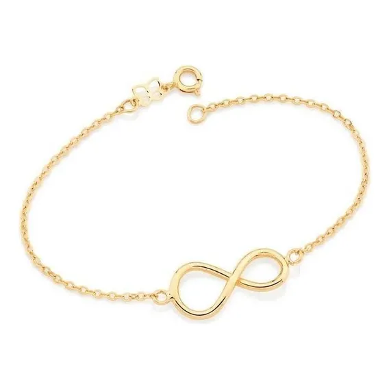 Pulseira Rommanel Banhado Ouro Berloque Infinito 551716 Foto 1