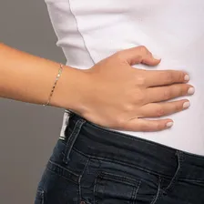 Pulseira Rommanel Banhado Ouro Fio Diamantado 550458 Foto mini 2