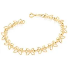 Pulseira Rommanel Borboletas Vazadas Semij贸ia cod 551496 Foto mini 1