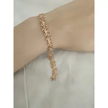 Pulseira Rommanel Borboletas Vazadas Semij贸ia cod 551496 Foto mini 2
